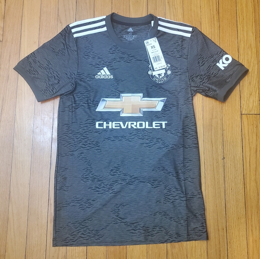 Adidas 20-21 Manchester United Away Soccer Jersey Legacy Green Men EE237 X-Small